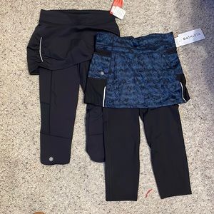 NWT Athleta skirt capris sz S. Lot of 2.